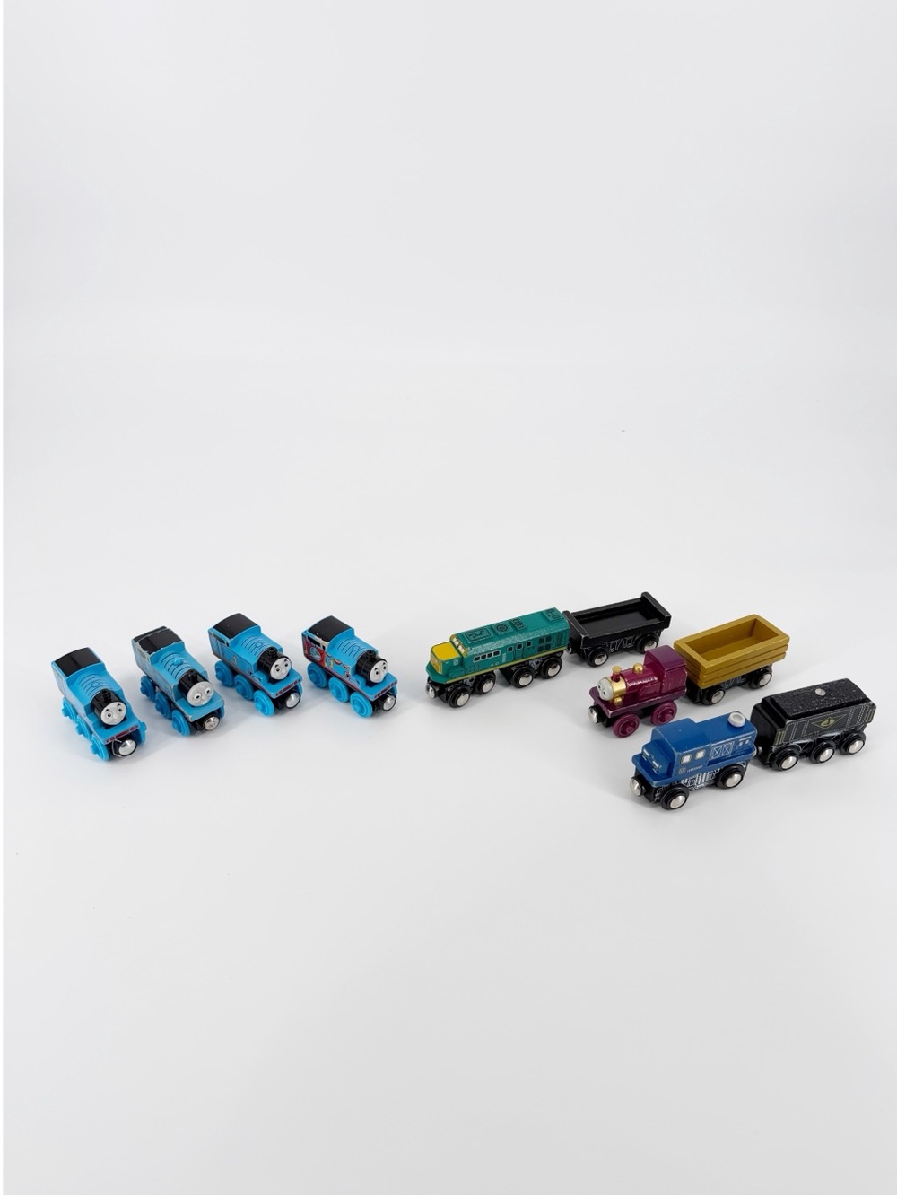 Imaginarium Wooden Trains Engines & Cargo Cars Thomas Friends Railway Lot x 10